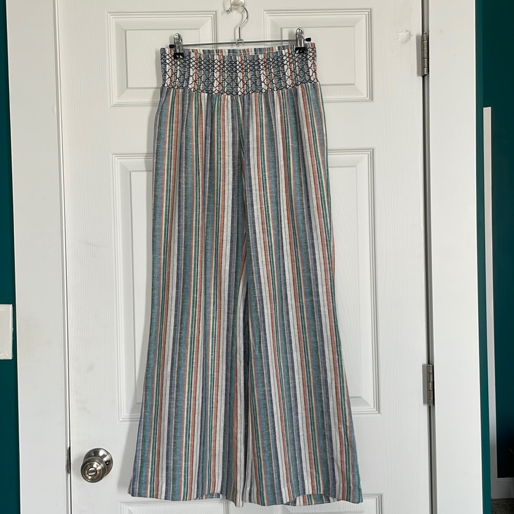 Striped wide pants, sz S